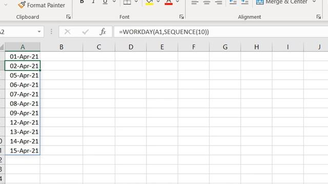 Fill Working days in a month dynamically - Microsoft Excel смотреть онлайн