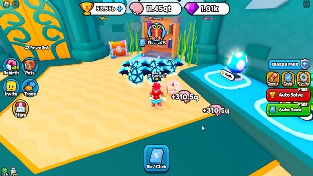 ПОЛУЧИЛ КРУТЫХ ПЕТОВ И СТАЛ САМЫМ УМНЫМ В IQ WARS SIMULATOR ROBLOX смотреть онлайн