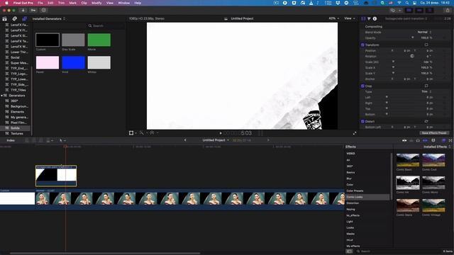 Эффект Рисунка Карандашом в Final CUT Pro. Как превратить видео в карандашный рисунок в FCPX смотреть онлайн