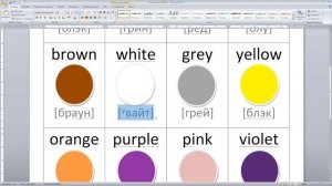 Английский язык. 2 класс Тема Colour (Цвета).
