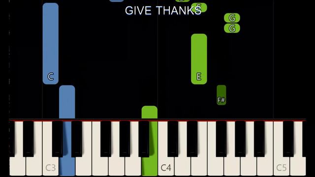 GIVE THANKS [ HD ] - CHRISTIAN SONGS | SLOW & EASY PIANO смотреть онлайн