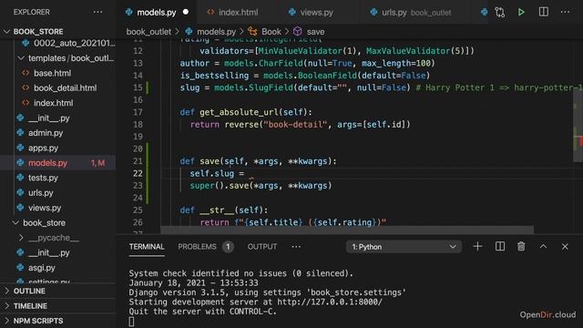 081-Adding a Slugfield & Overwriting Save-opendir.cloud. #programmer #pythondjango #slugfield смотреть онлайн
