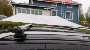 Тент для автомобиля. Установка.