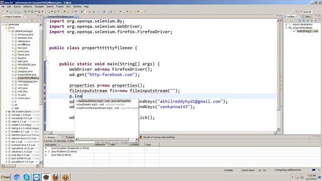 PROPERTY FILE CONCEPT IN SELENIUM WEB DRIVER FOR BEGINNERS смотреть онлайн
