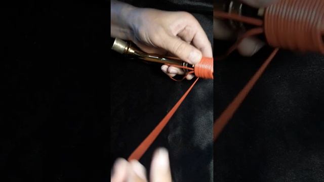 Установить трость для саксофона с помощью верёвки. ЛАЙФХАК. смотреть онлайн