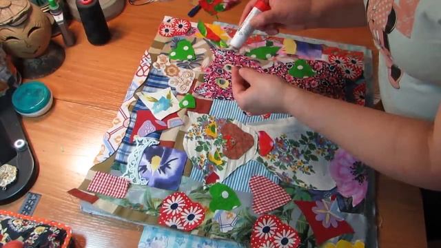 Лоскуток к лоскутку . Подушка коты. смотреть онлайн