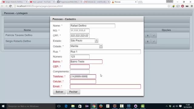 [Programação Web com Java] 209 - PessoaBean - Salvar смотреть онлайн