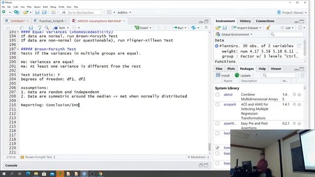 ANOVA: Workflow in R смотреть онлайн