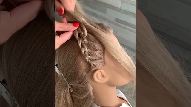Ободок из волос. Плетение. Красивые косы. Прически. Ажурное плетение. Плетение для новичков. смотреть онлайн