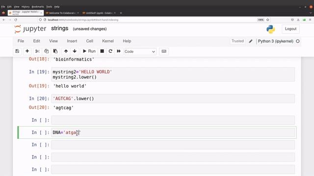 Python for bioinformatics convert strings to upper or lower case смотреть онлайн