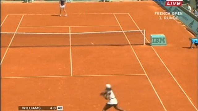 Katarina Srebotnik vs Serena Williams French Open 2008 (partly) смотреть онлайн