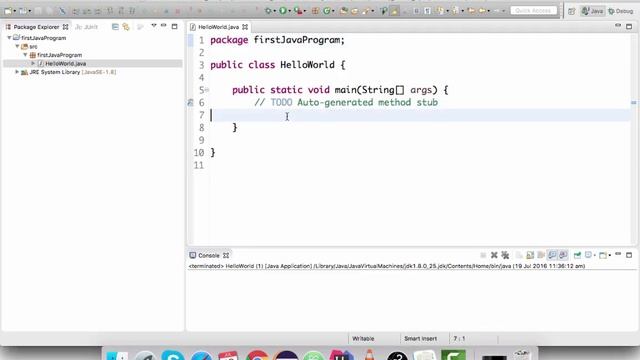 Writing your first java program in Eclipse смотреть онлайн