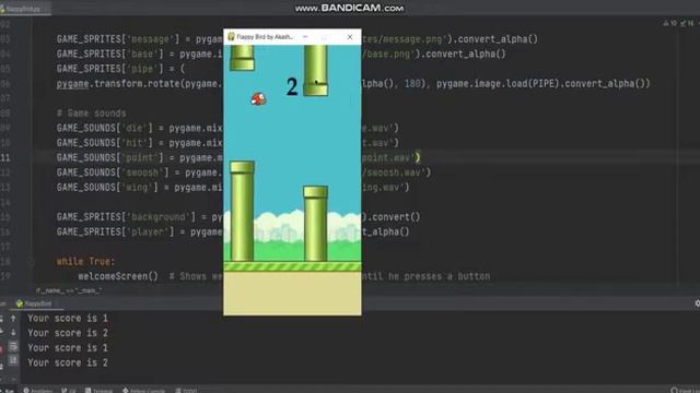 Flappy Bird Game || Python || PyGame смотреть онлайн