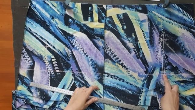 Простой способ пошить юбку- брюки из другого изделия. смотреть онлайн