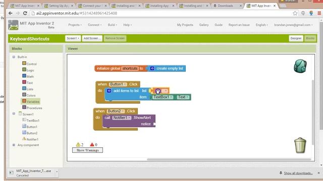 Create a List and initialize global variables in AppInventor смотреть онлайн