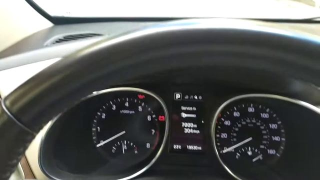 Настройка сервисного интервала Hyundai SANTA FE USA 2016-2018 смотреть онлайн