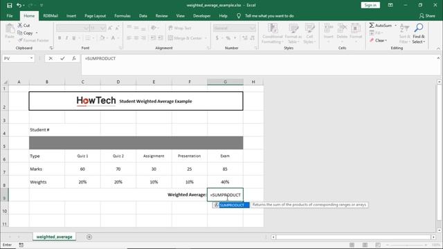 How to Calculate a Weighted Average in Excel | Using SUMPRODUCT to Calculate Weighted Average смотреть онлайн