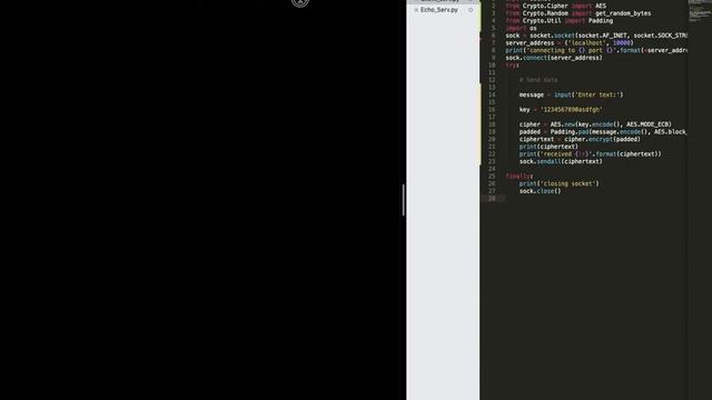 Socket Connection and AES encryption Sami Alzahrani смотреть онлайн