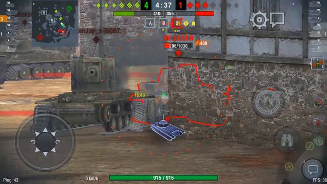 KV-2 Fort Despair Mastery Badge 3242 hp Damage 5 kills World OF Tanks Blitz смотреть онлайн