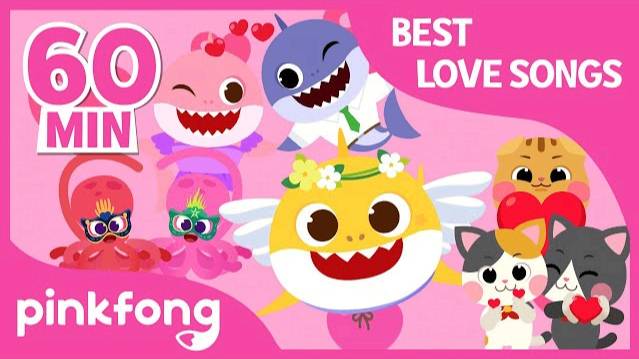 Valentine Sharks And More | +Compilation | Best Love Songs | Pinkfong Songs For Children