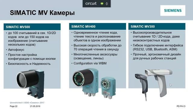 Вебинар Сименс: Системы прослеживания на базе RFID, RTLS и машинного зрения смотреть онлайн