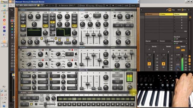 Настройка Encoder(Knobs, ручки) MIDI клавиатуры Oxygen 49/61 в секвенсоре Ableton Live. смотреть онлайн