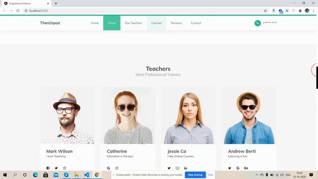 Angular 10 Education Template Working Example смотреть онлайн
