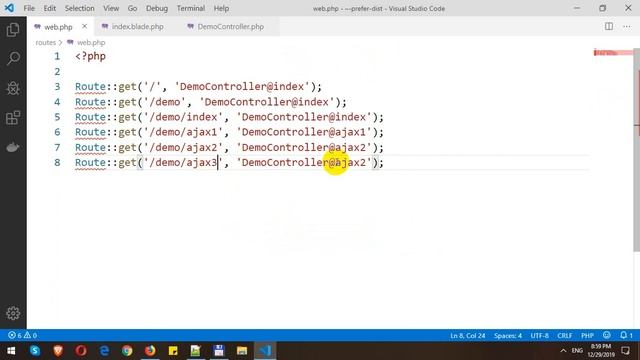 Ajax in Laravel смотреть онлайн