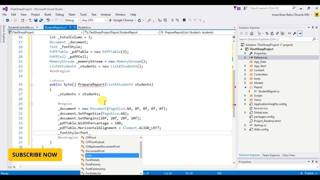 Create or Generate PDF using iTextSharp in ASP.NET MVC Project [Format 01] смотреть онлайн