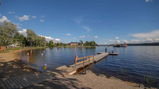 Savonlinna - Olavinlinna Castle. Beach Boulevard. Passenger Port. Timelapse 2016 смотреть онлайн