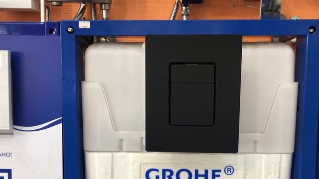 Инсталляция Grohe с черной кнопкой смотреть онлайн