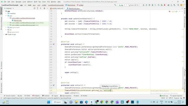 Countdown Timer - Keep timer running when closing the app - Android Studio Tutorial смотреть онлайн