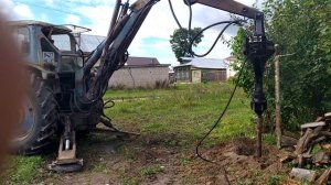 Ямобур на экскаватор ЮМЗ своими руками