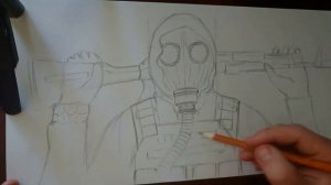 Как нарисовать бойца STALKERа "Чистое Небо". Рисуем вместе.