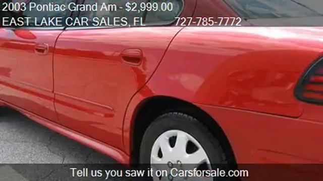 2003 Pontiac Grand Am - for sale in Palm Harbor, FL 34684 смотреть онлайн