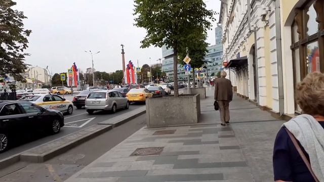 Москва 2989 Нижний Кисельный переулок, Неглинная улица, Трубная площадь осень день