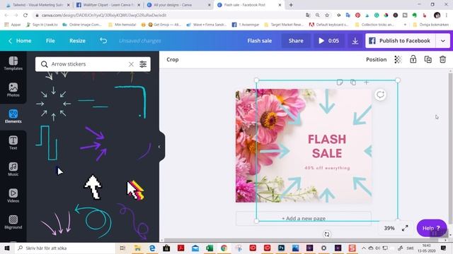 How to add stickers to a photo in Canva | Create fun social media graphics the easy way смотреть онлайн