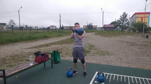 Подъём двух гирь по 24кг одной рукой. смотреть онлайн