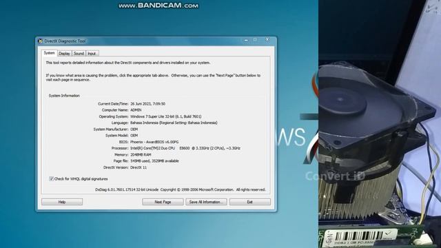 Upgrade Processor Core 2 Duo E8600 смотреть онлайн