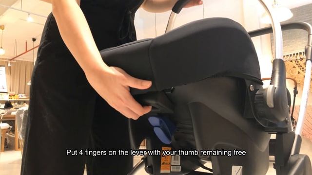 Hauck Comfort Fix Infant Car Seat Tutorial - How To Detach From Hauck Stroller