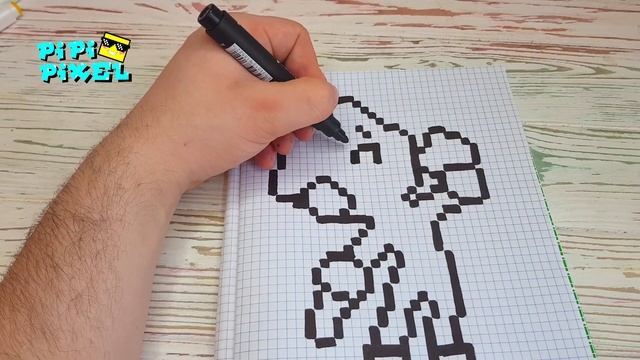 МАКС из BRAWL STARS РИСУНКИ ПО КЛЕТОЧКАМ - PIXEL ART