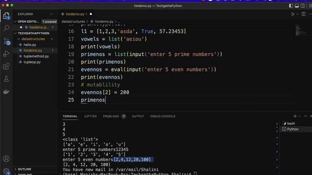 Python 43 - List - Create / Traverse ,Nested List смотреть онлайн