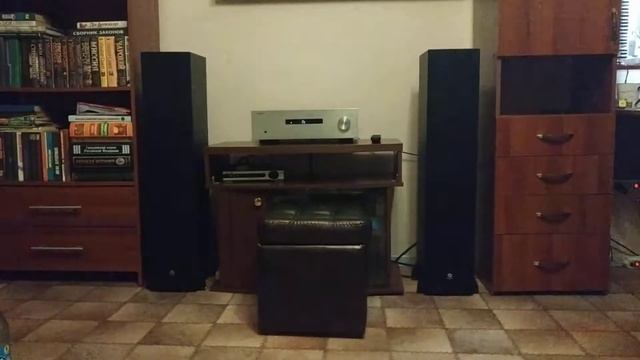 Усилок Yamaha A-S201 + Колонки Boston Acoustics CS 260 ll маленько музыки смотреть онлайн