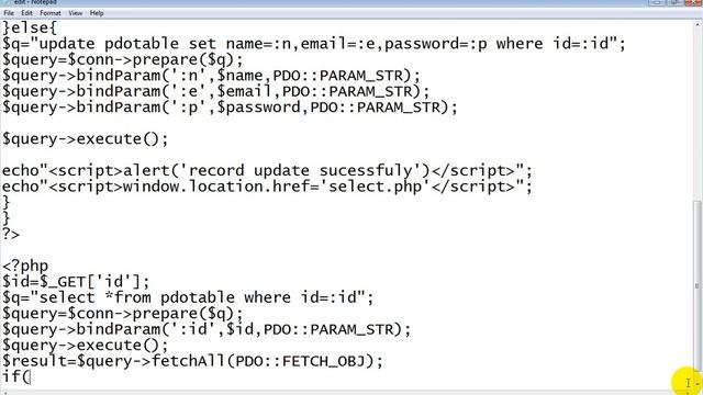#3 PDO CRUD operation | Update query using PDO смотреть онлайн
