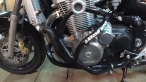 Установка дуг безопасности на Honda CB1300 SF (SC40) Installation of safety arcs on a Honda CB1300