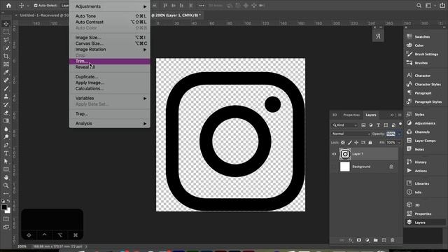 Trim Transparent Pixels from Background in Photoshop смотреть онлайн