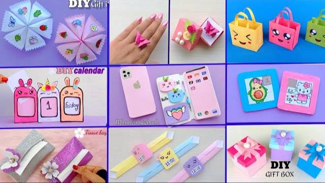 9 EASY CRAFT IDEAS || School Craft Idea || DIY Origami Craft || School Hacks || Paper Mini Gift Idea