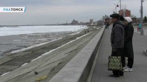 Голова ледохода на Томи достигла Лагерного сада в Томске