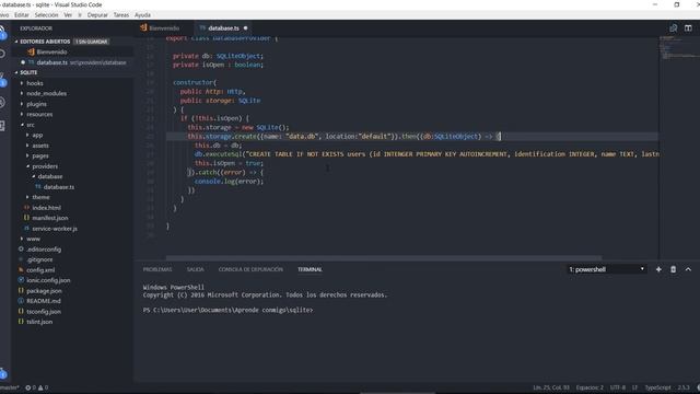 IONIC 3 - TUTORIAL SQLite - PARTE #1 смотреть онлайн