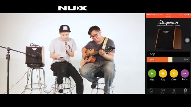 NUX Stageman Acoustic Amplifier with Application control смотреть онлайн